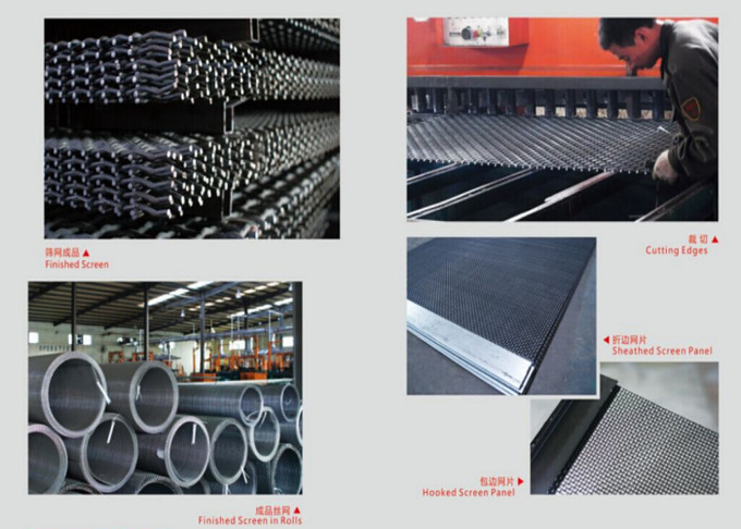high tensile wire poly-Ripple Self-Cleaning Screen Mesh for asphalt plant from blinding 3